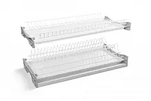 Сушка для посуды BASIC 3 L-800 мм белая, для плиты 16-18мм